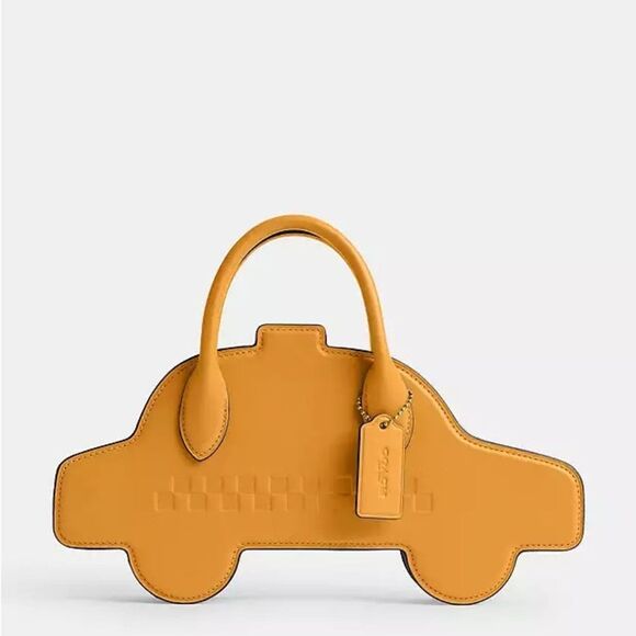 Coach Taxi Crossbody Bag NWT Yellow - Picture 1 of 4